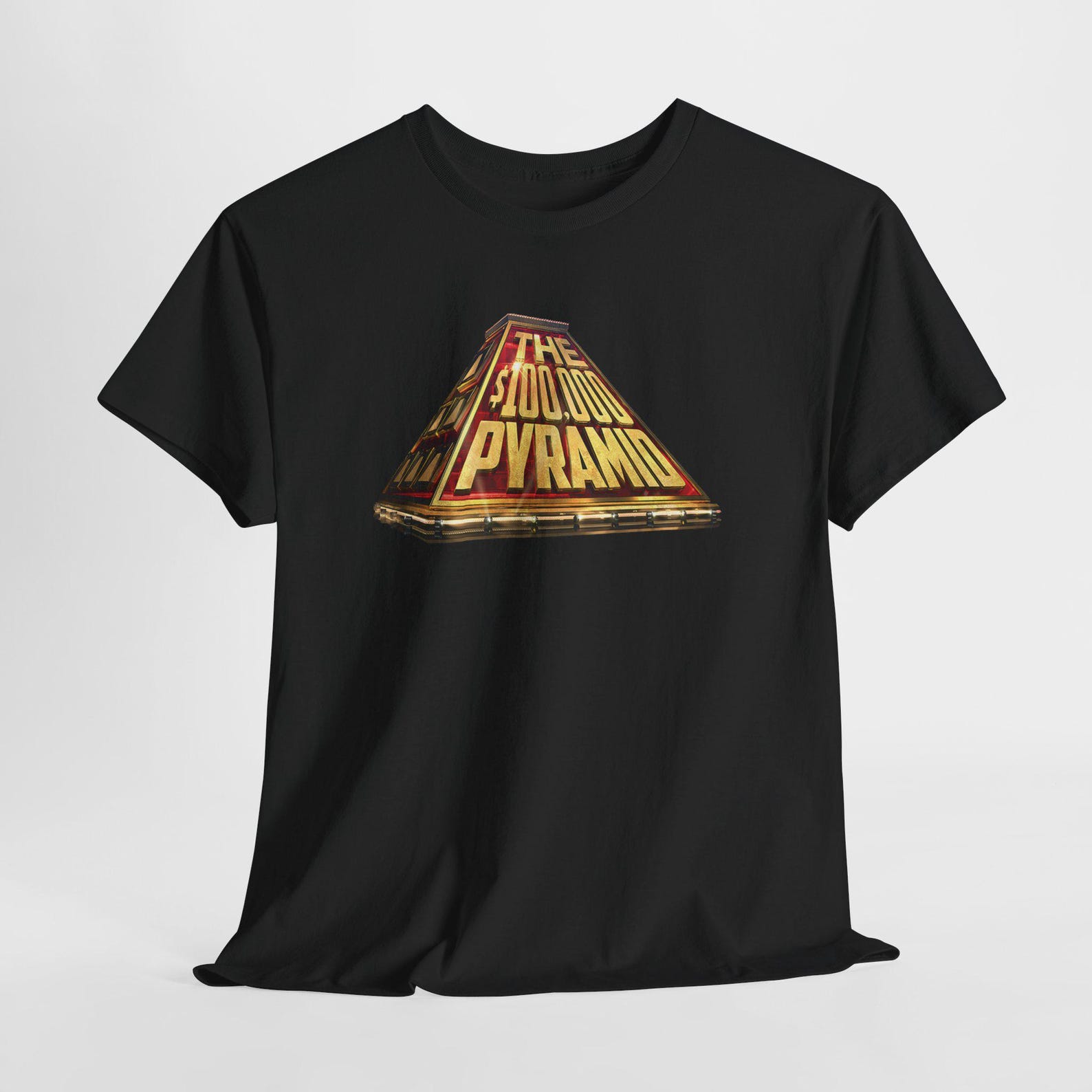 Pyramid TV Game Show Logo Men s Blue White Black Tees T-Shirt Size S-5XL M