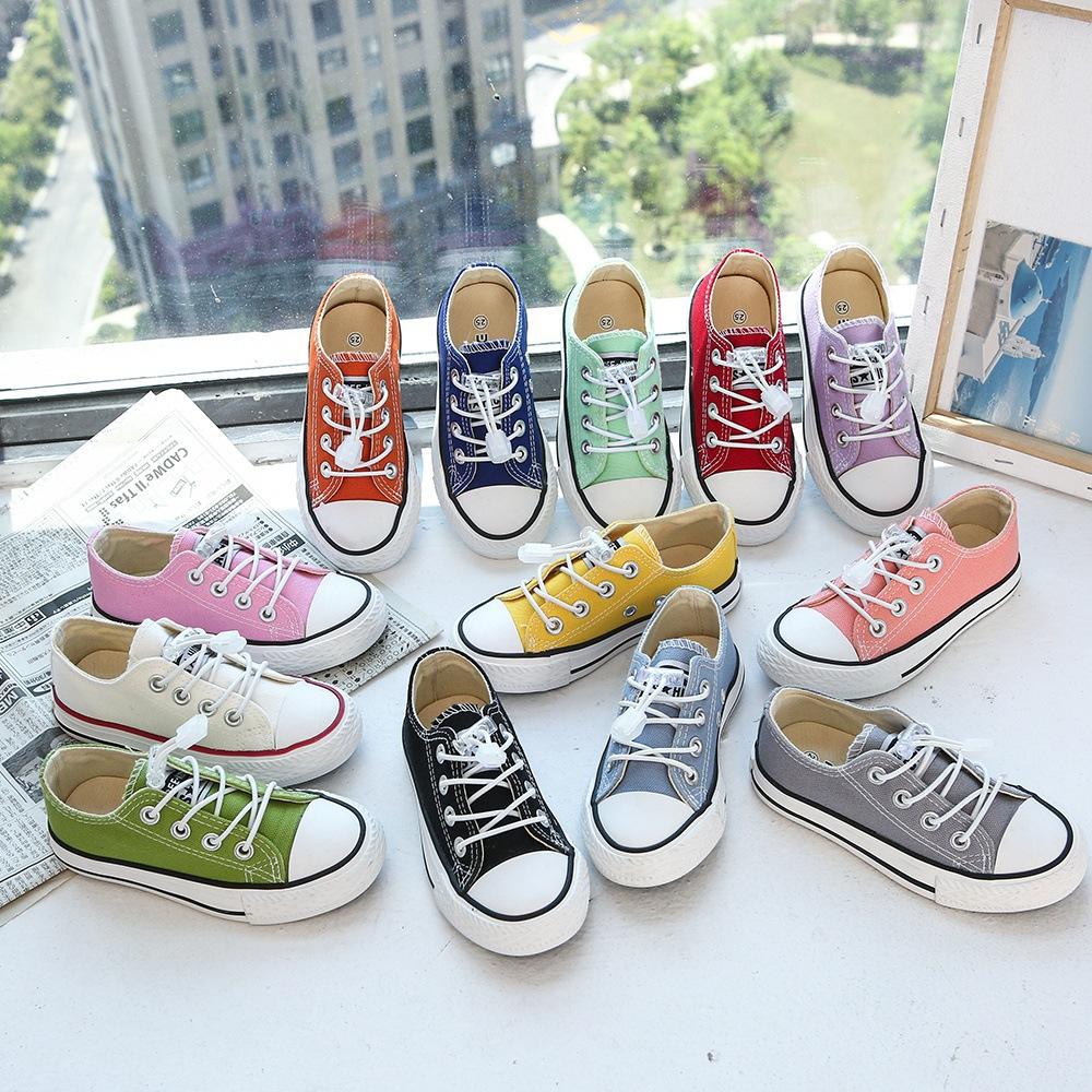 Children'S Shoes Summer Newest Girl'S Candy Color Sneakers Boy'S Canvas Shoes Baby Casual Shoes Student Nonslip Sneakers