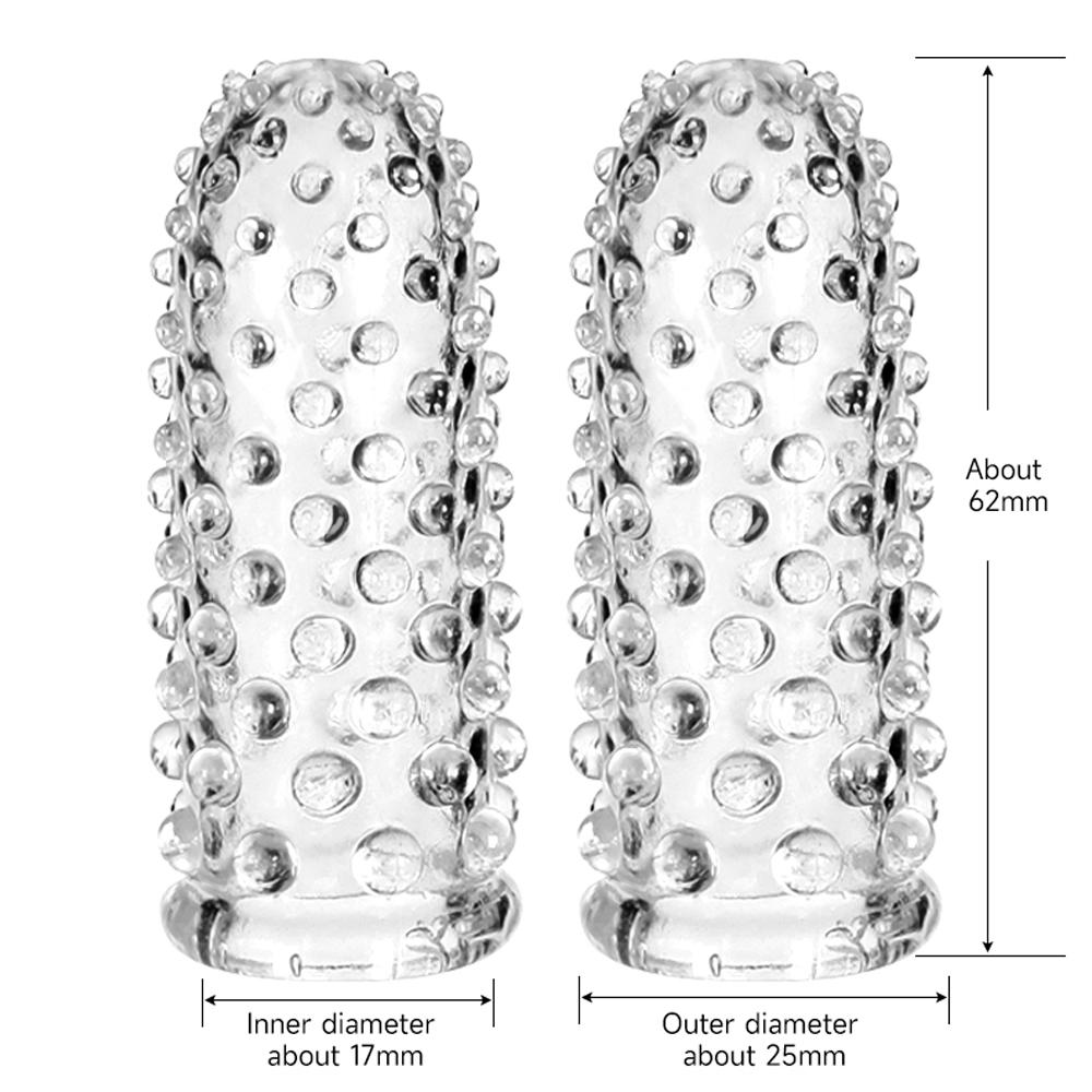 Mâneci pentru degete G Punct Stimulare Prezervativ pentru degete Masaj clitoris Jucării sexuale pentru femeie Gay Penis Sleeve