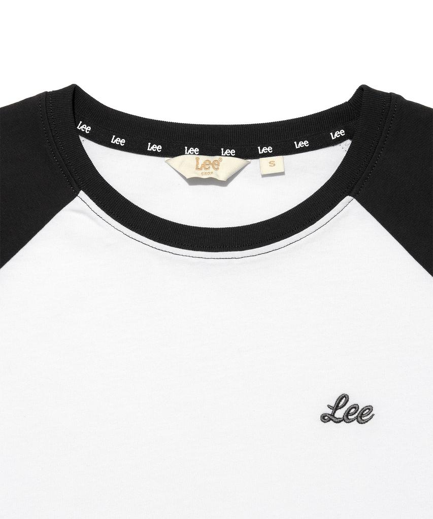 LEE Women'S Raglan Crop T-Shirt White