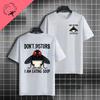 Funny Dont Disturb Me Right Meow Graphic Tshirt With Game Cat Desgin Short Sleeve 100 Cotton Fashion Casual Tshirts