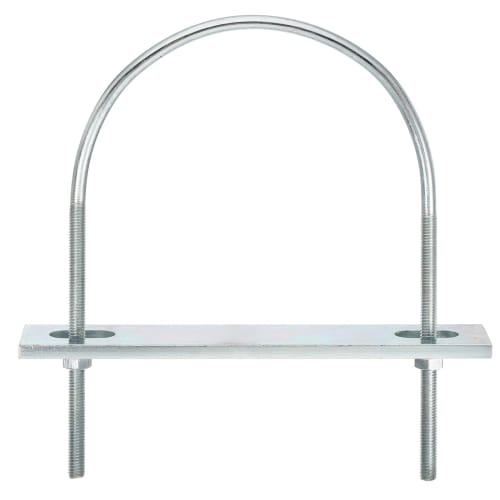 uxcell U-Bolts, M6, Inner Width 116mm, Length 163mm, Carbon Steel, with Nuts, Plates, and Washers, Set of 8, for Home and Industrial Use, Fastening an