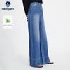 Navigare Women's Casual Wide-Leg Denim Pants