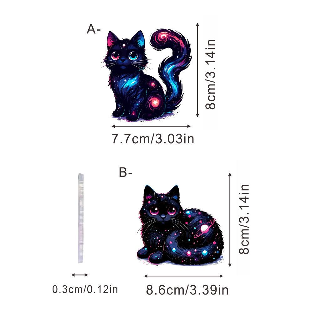 New little duck, black cat, eagle, 2D flat acrylic car rearview mirror pendant, holiday gift decoration