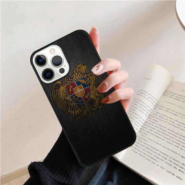 

Чехол для телефона с флагом и гербом Армении для iPhone 17 Air 15 16 14 13 12 Pro Max 11 Pro Max Plus Coque Shell iPhone 12or12pro