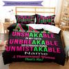 3pcs Custom Name Alpha Kappa Alpha logo Bedding Set Duvet Cover Closure Includes 1 Duvet Cover & 2 Pillowcases for All Seasons Bedroom Decor