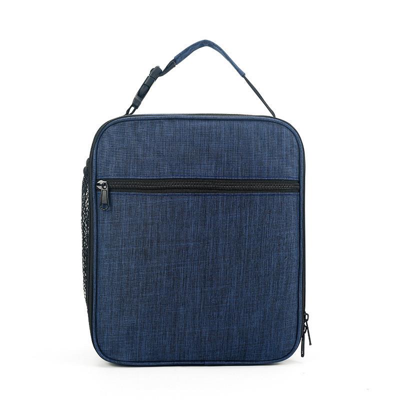 Oxford Cloth Insulated Lunch Bag With Double Shoulder Straps For Office Use