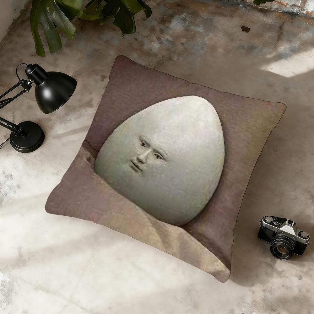 

Egg With Glasses Abstract Funny Meme cushion cover Home Office Convenient Nordic Simplicity Hit With Zipper Cushion Cover 30cmx30cm