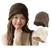 Autumn and winter new wool hat crimped knitted bag head cold hat women's single-layer thin stacked hat shows small face