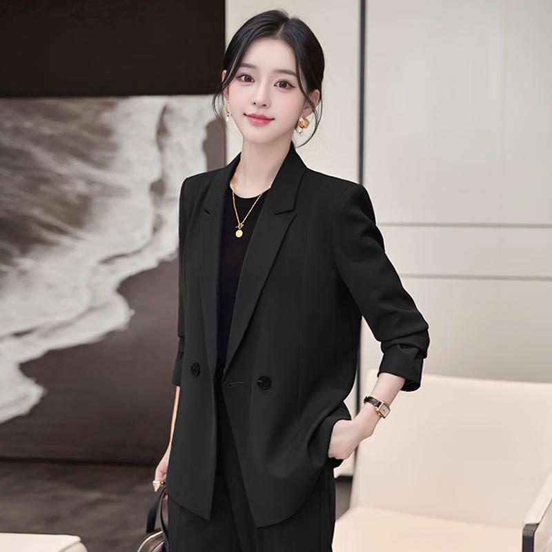 Women's Wrinkle-Free Loose Fit Business Casual Suit Set