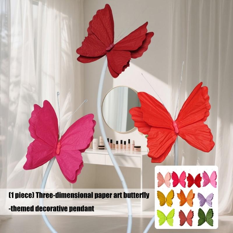 3D Paper Butterfly Wall Art Handcrafted Home Decoration For Living Room Bedroom Friendly Hanging Ornament