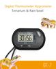 High Precision LCD Digital Thermometer Hygrometer for Reptile Terrariums and Rain Bowls Compact & Easy to Use