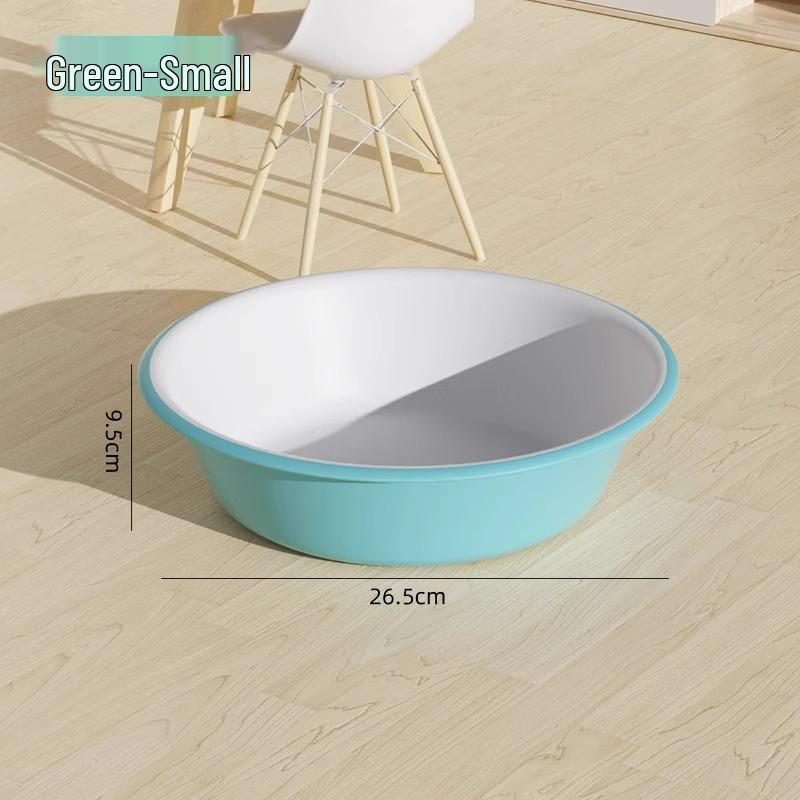 

Frosted, Large Washbasin: Thickened, High-Temp Resistant & Portable for Face, Laundry, Dorm & Foot Wash.