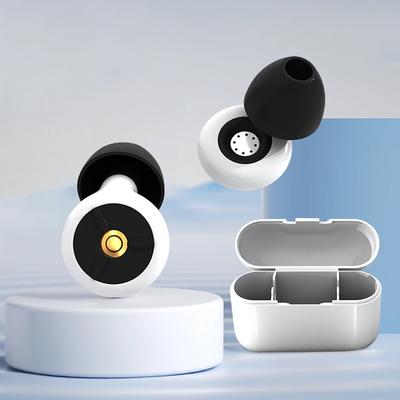Silicone Ear Protection Earplugs Waterproof Anti-Noise Earplugs Washable with Earplug Caps & Case for Hearing Safety