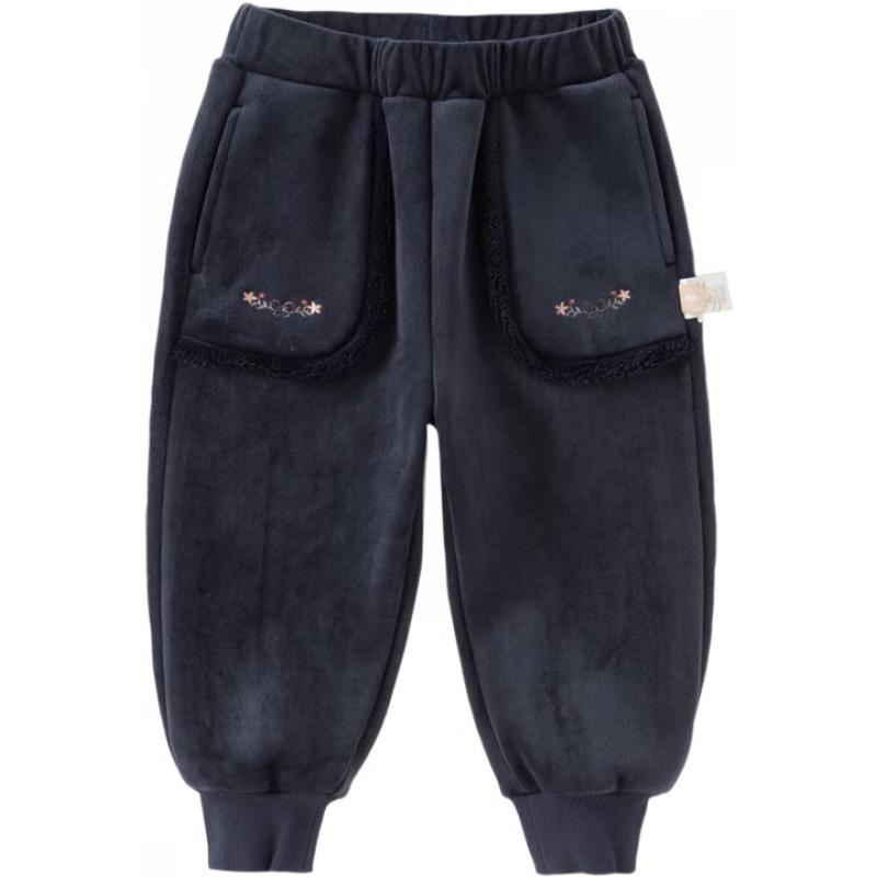 DAVE&BELLA Girls' Fleece-Lined Knit Jogger Pants