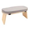 Wooden Meditation Bench Ergonomic Detachable Meditation Kneeling Stool Soft Cushion for   with Carry Bag