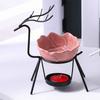 Stainless Steel Reindeer Tea Light Candle Incense Burner Candle Holder Aroma Burner Essential Oil Lamp Living Room Decoration