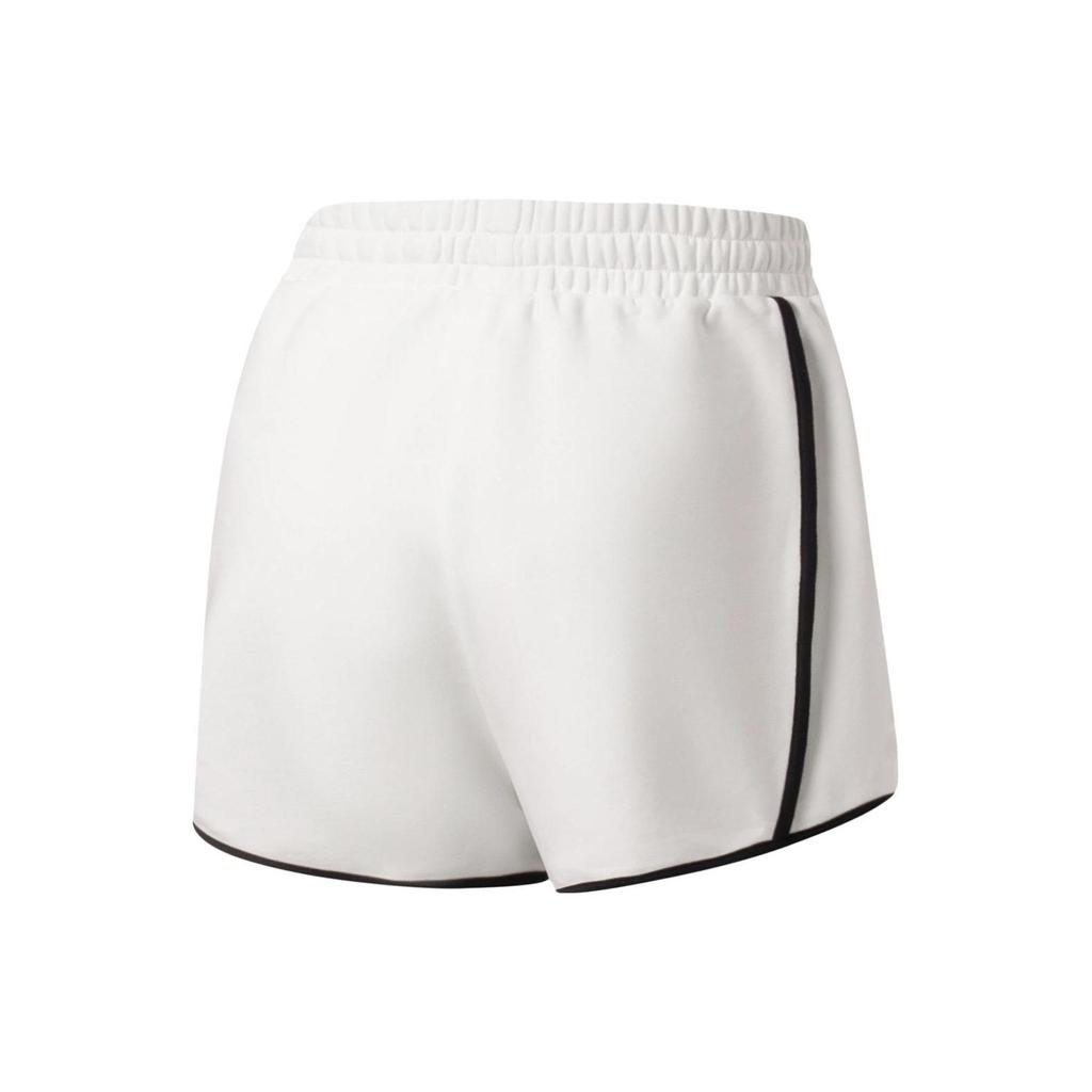 Li Ning Fitness Series Solid Color Loose Sports Shorts Women shorts White AKST604-6