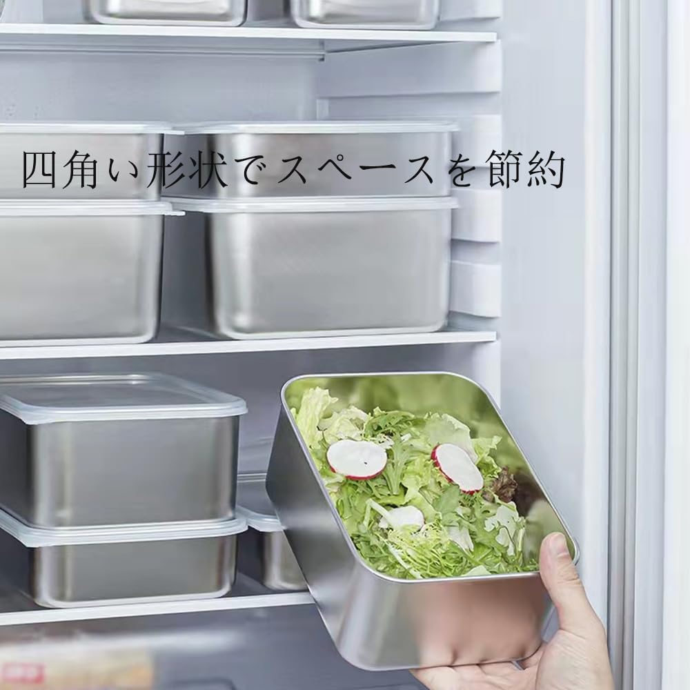 Doveja 3-Piece Deep Stainless Steel Tray Set with Lid, Deep Square Tray, Storage Container, Cookware in 3 Sizes