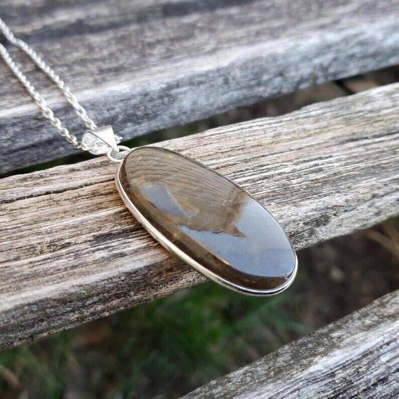 Natural Labradorite Pendant,Sterling Silver,Statement Piece,Unique Pendent