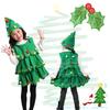 Costume d'arbre de Noël pour enfants et adultes Tenue rayée authentique pour cosplay