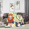 Anime M-My LittleS MonsterS Throw Soft Warm Throw Blanket for Bedroom Living Room Bed Travel Camping Picnic Gift