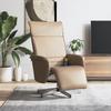 Relaxation Armchair with Footrest Cappuccino Brown Faux Leather