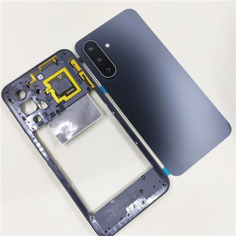 Full Housing For Samsung Galaxy A17 5G A176B Phone Housing Middle Frame+Battery Back Cover Case Rear With Camera Lens