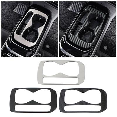Para Volkswagen VW ID.4 ID4 2022 2023 Parte interna do carro Reequipamento Caixa de câmbio Painel de mudança de marchas Moldura Adesivo de acabamento Anit