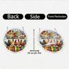 3-Layer 2D Acrylic Puzzle Sun Catcher Window Decoration Featuring Floral and Rooster Design with 2mm Single Layer Acrylic Pieces for Indoor Display