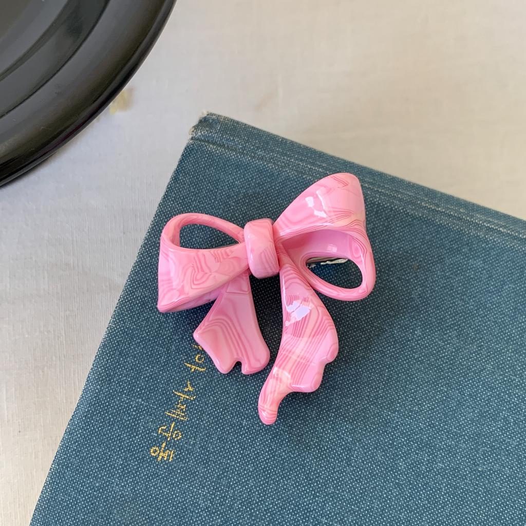 Pink Hairclip Bow Acetate Hair Clips for Girls  Duckbill Clip Side Clip Hair Clip Alligators Headwear Hair Accessories