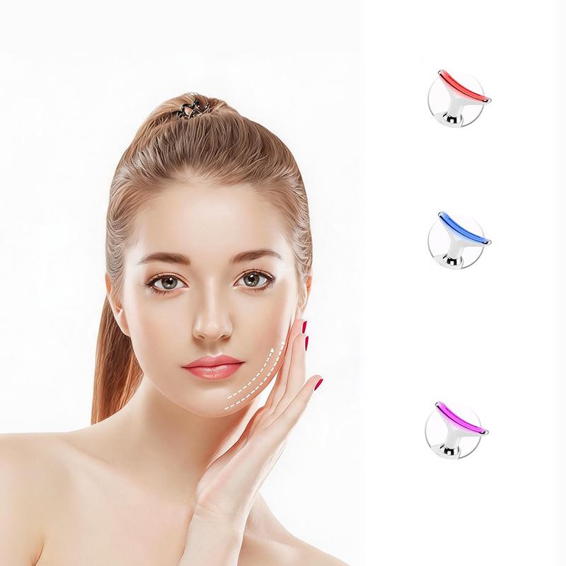 Neck Beauty Device: Anti-Wrinkle Vibration Massager & LED Skin Lifter