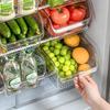 Food-Grade Plastic Kitchen Refrigerator Organizer for Vegetables, Eggs, and More