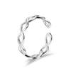 Hollow Woven Sleek Minimalist Sterling Color Jewelry Fresh Glossy Cross 8 Word Chic Fashionable Popular Exquisite Craftsmanship Opening