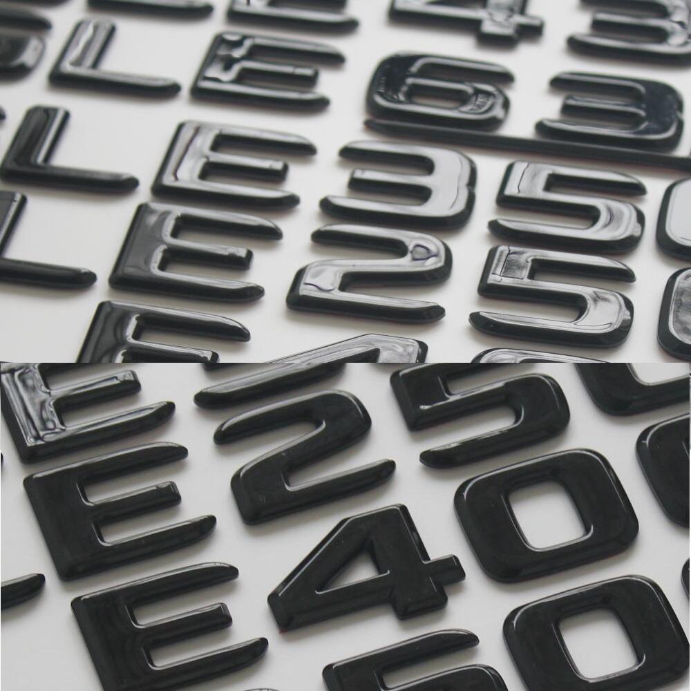 Flat Font Both Fender Letters Emblems V6 BITURBO for Mercedes Benz V6BITURBO Symbols Nameplate Tag Badge