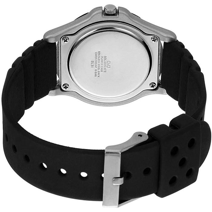 [Citizen Q&Q] Watch Q&Q Analog Solar 100m Water Resistant Urethane Band Black Dial H950J002 Men's Black