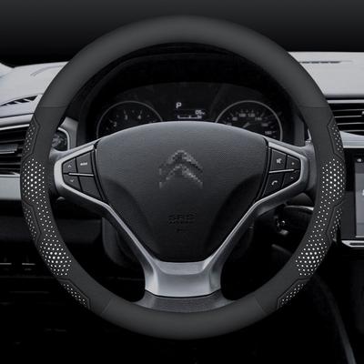 Carbon Fiber Pattern Car Steering Wheel Cover for Citroen C1 C2 C3 C4 C5 C6 VTS Xsara C-Crosser Berlingo Jumpy Car Accessories