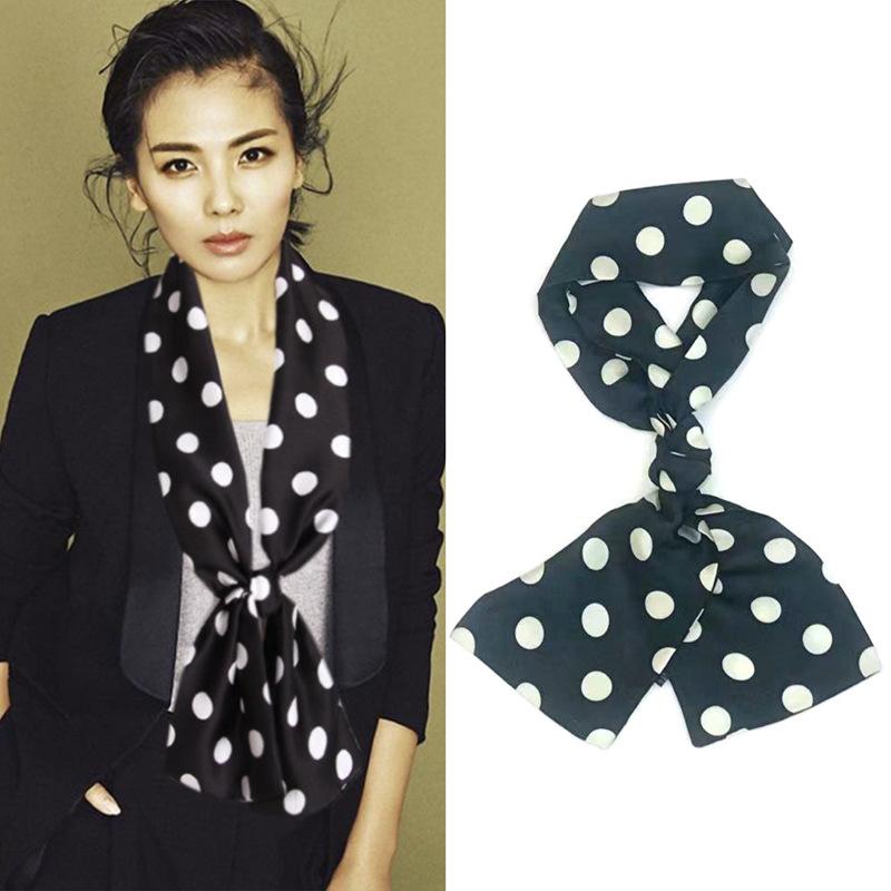 Narrow Silk Scarf, Women'S Streamer, Hair Accessories, Tied Bag, Small Scarf, Printed Headband, Silk Long Silk Scarf.