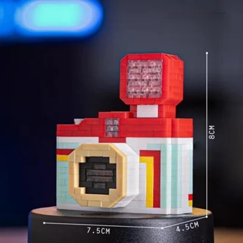 Creative Camera Building Blocks Retro DSLR Camera Model Micro Blocks Toys for Boys Girls Birthday Gift Kids Toys Bricks