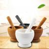 Resin Mortar Pestle Set Garlic Herb Spice Mixing Grinding Crusher Bowl Restaurant Kitchen Tools LS