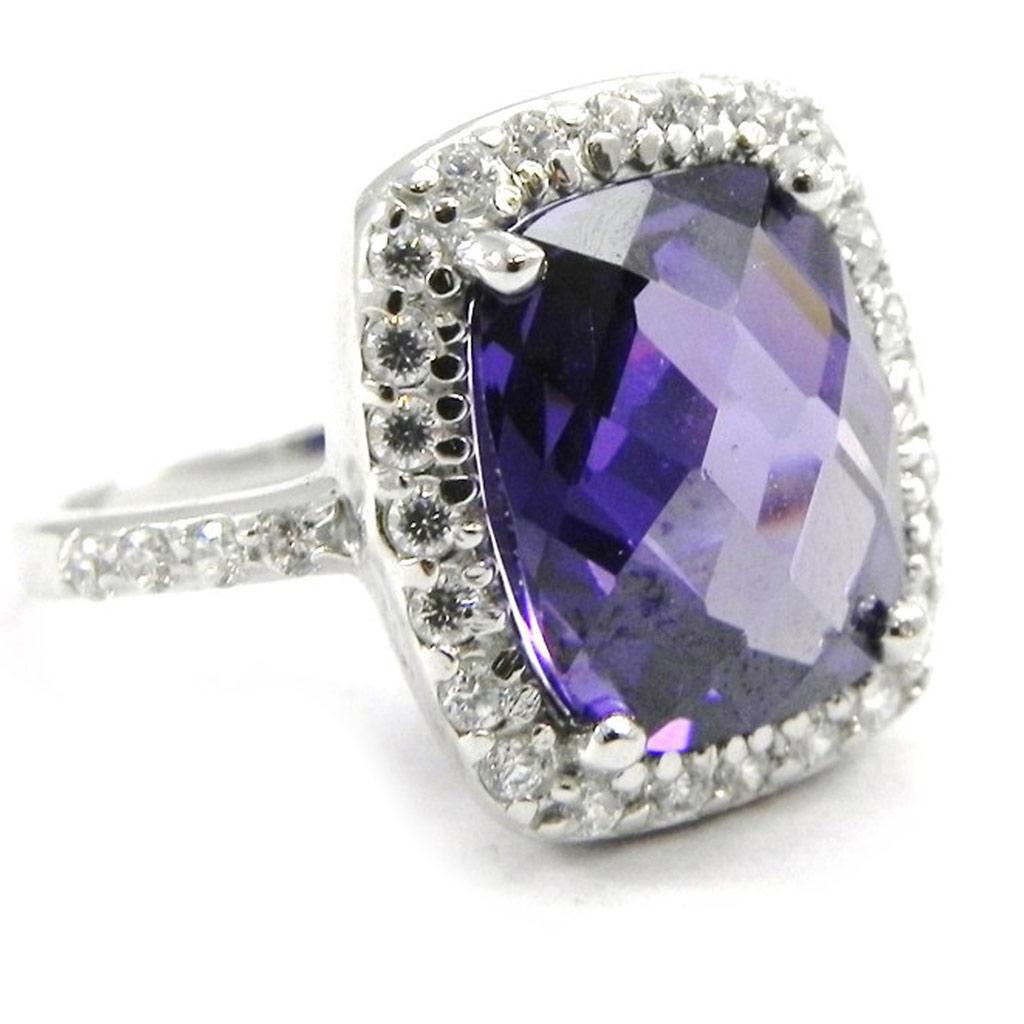 White Amethyst 'Celestina' Silver Ring