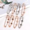 Simple Waist Tighting Pin Women Brooch Buckles Suit Vintage Trendy Jeans Fixed Suit Clothing Waist Clip Lady Safety Pins Jewelry