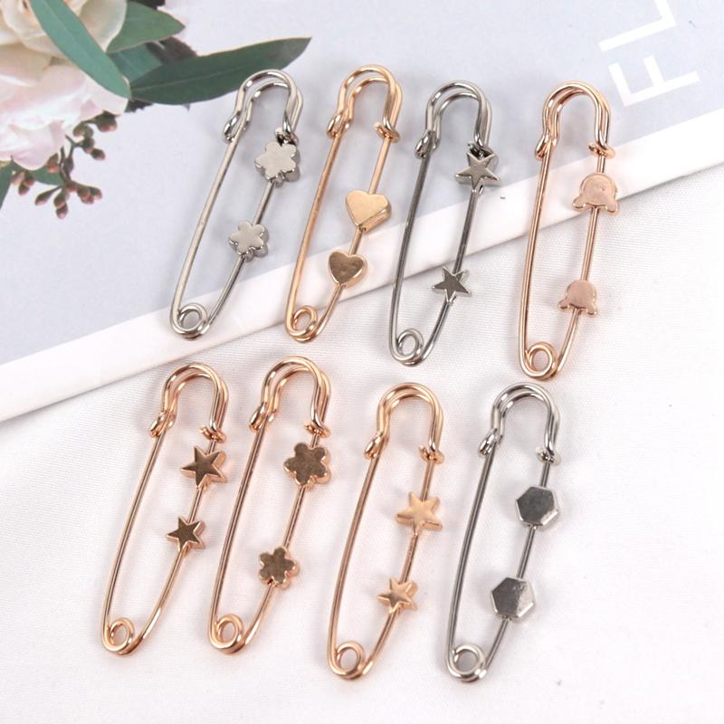 Simple Waist Tighting Pin Women Brooch Buckles Suit Vintage Trendy Jeans Fixed Suit Clothing Waist Clip Lady Safety Pins Jewelry