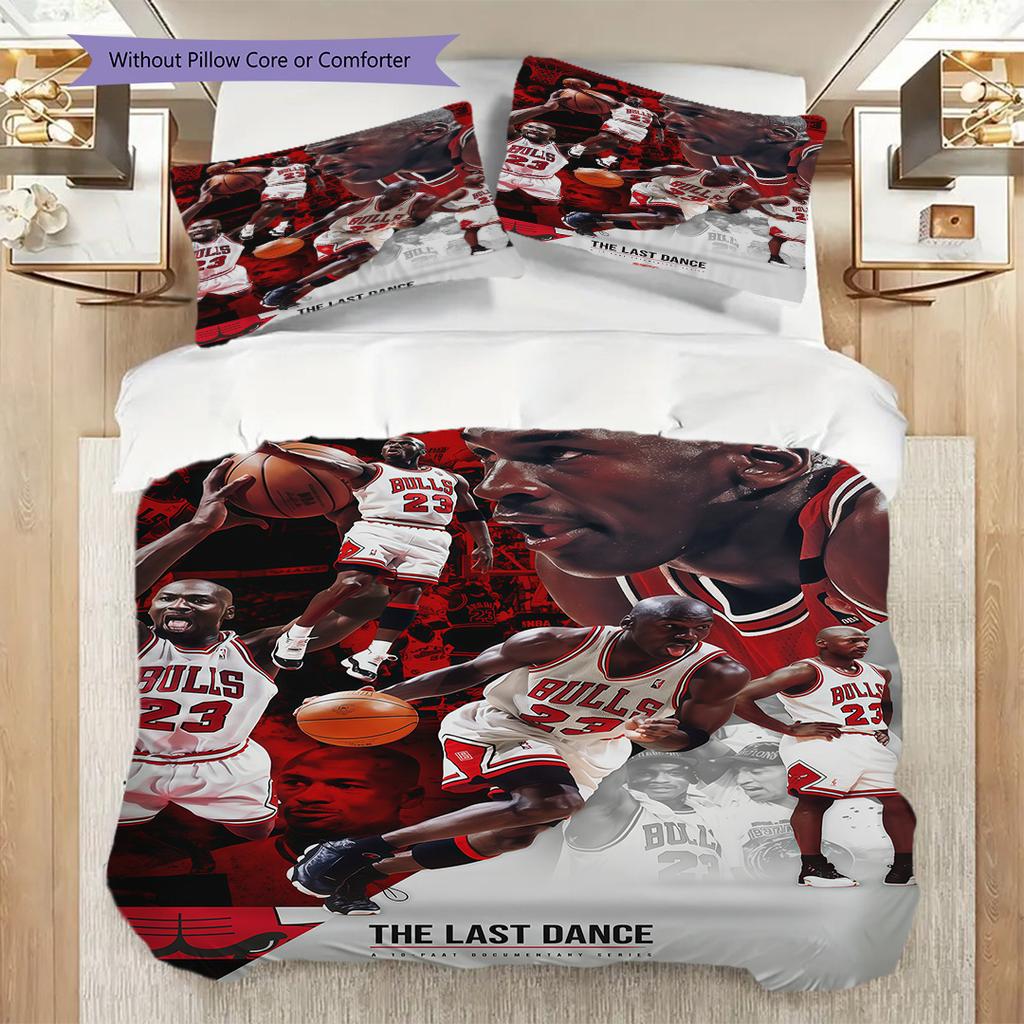 Legends Court Icons Action Three-piece Set(1 * Duvet Cover + 2 * Pillowcase, Without core)Soft and Comfortable Duvet Cover and Pillowcase Bedding Set