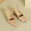 Slope Heel High Heels Women's Empty Wedge Sandals 2026 Summer New French Temperament Pointed Women's Shoes