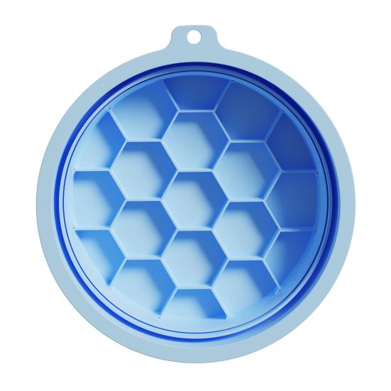 Collapsible Face Bowl with Built-in Ice Tray Eco-friendly Reusable Portable Silicone Ice Facial Folding Washbasin