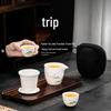 Qingsongshe Portable Travel Tea Set with Quick Brewing Cup