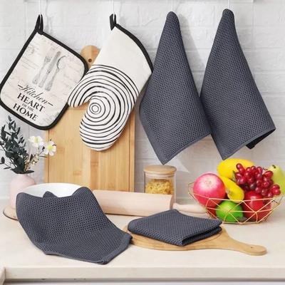 100% Cotton Waffle Weave Kitchen Towel Ultra Soft Absorbent Quick Drying Dish Towels Kitchen Dish Cloths Cleaning Cloth Kitchen