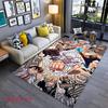 Luffy Poster One Piece Carpet Printing Floor Mats Gift Office Chair Cushion Art