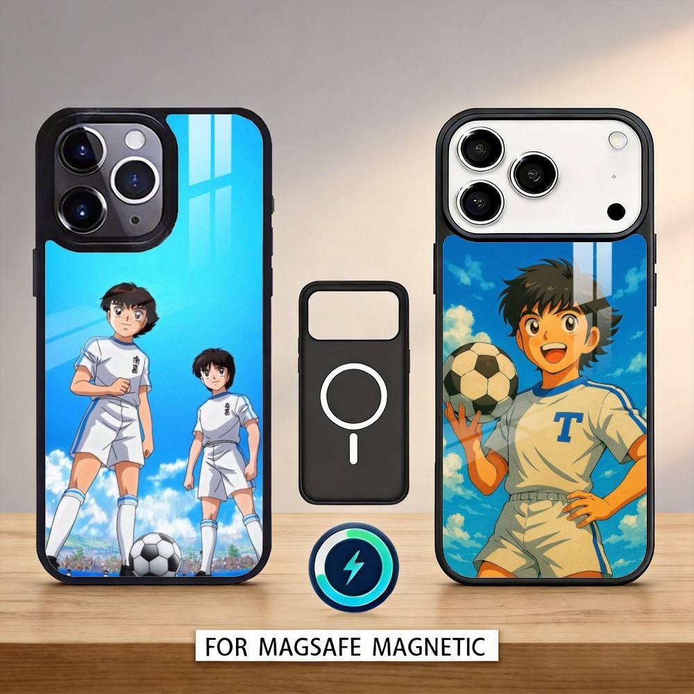 Anime C-captain T-tsubasa Phone Case For iPhone 17,16,15,14,13,12,Pro,Max For Magsafe Magnetic Wireless Charging